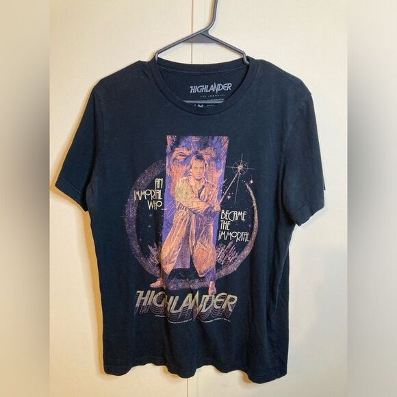 Highlander Movie T-Shirt by Fright Rags, Size Large - Picture 1 of 4